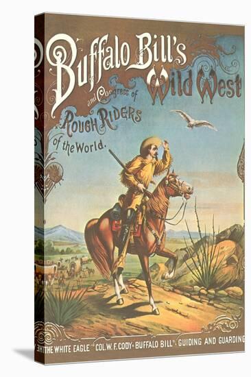 Buffalo Bill's Wild West Show Poster, Scout on Horse-null-Stretched Canvas