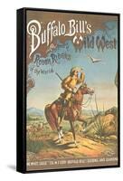 Buffalo Bill's Wild West Show Poster, Scout on Horse-null-Framed Stretched Canvas