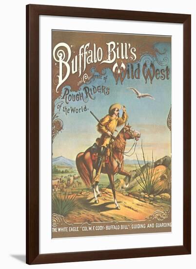 Buffalo Bill's Wild West Show Poster, Scout on Horse-null-Framed Art Print