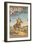 Buffalo Bill's Wild West Show Poster, Scout on Horse-null-Framed Art Print