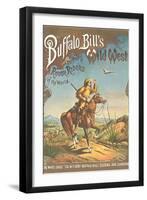 Buffalo Bill's Wild West Show Poster, Scout on Horse-null-Framed Art Print
