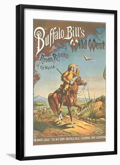 Buffalo Bill's Wild West Show Poster, Scout on Horse-null-Framed Art Print