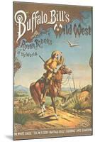 Buffalo Bill's Wild West Show Poster, Scout on Horse-null-Mounted Art Print