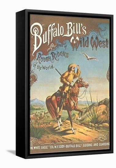 Buffalo Bill's Wild West Show Poster, Scout on Horse-null-Framed Stretched Canvas