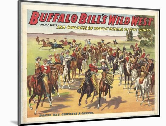 Buffalo Bill's wild west-null-Mounted Giclee Print