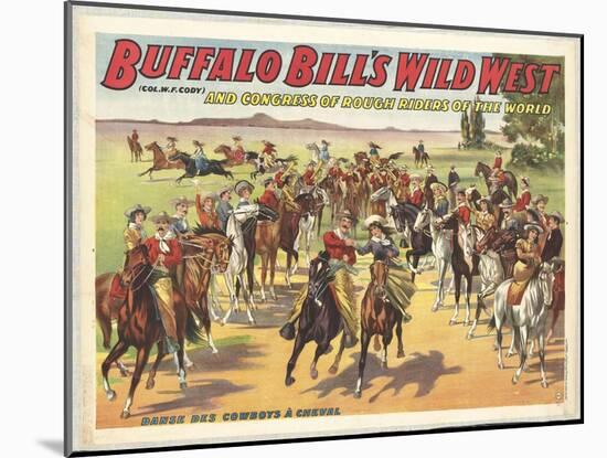 Buffalo Bill's wild west-null-Mounted Giclee Print