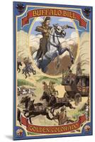 Buffalo Bill Scene - Golden, Colorado-Lantern Press-Mounted Art Print