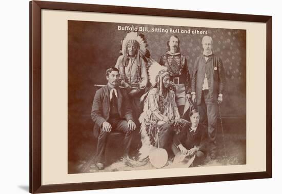 Buffalo Bill, Sitting Bull, and Others-null-Framed Art Print