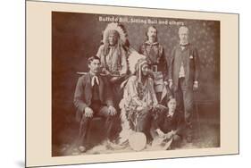 Buffalo Bill, Sitting Bull, and Others-null-Mounted Premium Giclee Print