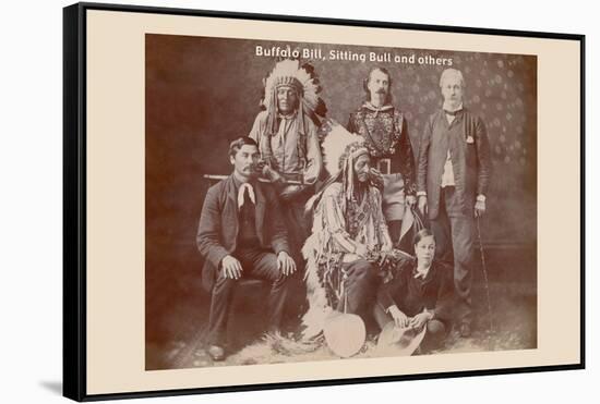 Buffalo Bill, Sitting Bull, and Others-null-Framed Stretched Canvas