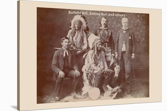 Buffalo Bill, Sitting Bull, and Others-null-Stretched Canvas