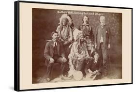 Buffalo Bill, Sitting Bull, and Others-null-Framed Stretched Canvas