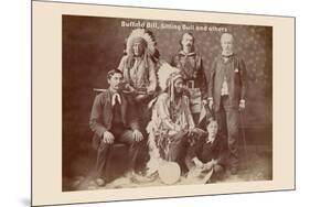 Buffalo Bill, Sitting Bull, and Others-null-Mounted Art Print