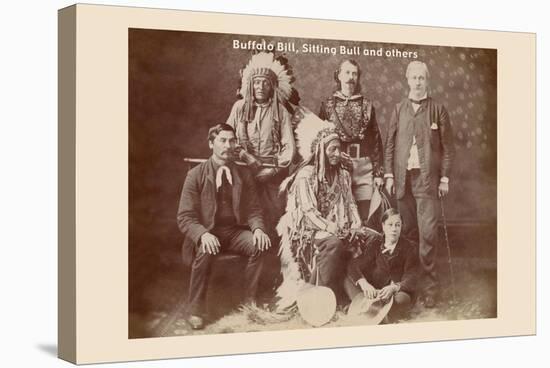 Buffalo Bill, Sitting Bull, and Others-null-Stretched Canvas