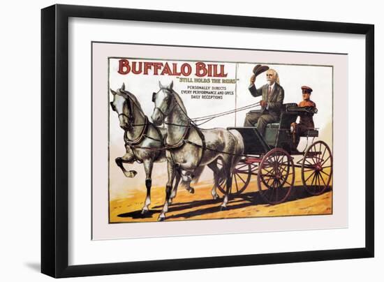 Buffalo Bill: Still Holds the Reins-null-Framed Art Print