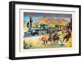 Buffalo Bill: The Great Train Hold Up-null-Framed Art Print