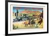 Buffalo Bill: The Great Train Hold Up-null-Framed Art Print