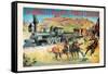 Buffalo Bill: The Great Train Hold Up-null-Framed Stretched Canvas