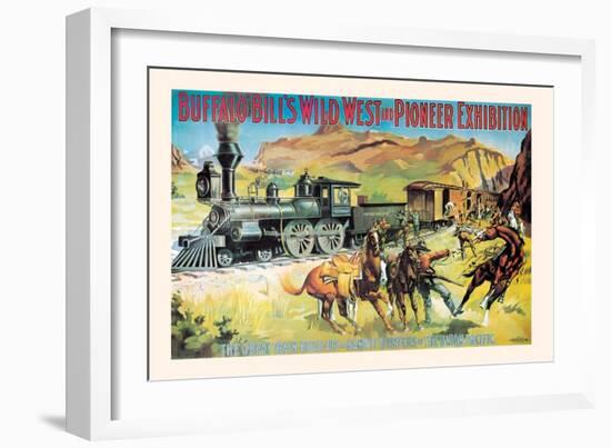 Buffalo Bill: The Great Train Hold Up-null-Framed Art Print