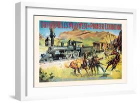 Buffalo Bill: The Great Train Hold Up-null-Framed Art Print