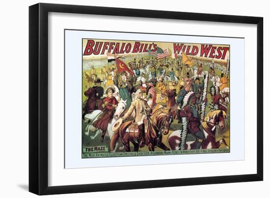 Buffalo Bill: The Maze-null-Framed Art Print