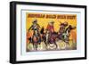 Buffalo Bill: Three Riders-null-Framed Art Print