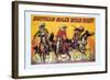 Buffalo Bill: Three Riders-null-Framed Art Print