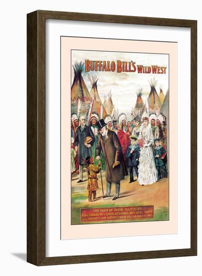 Buffalo Bill: Visit of the Majesties-null-Framed Art Print