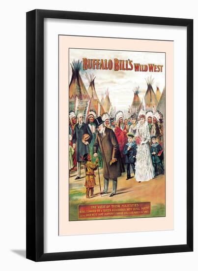 Buffalo Bill: Visit of the Majesties-null-Framed Art Print