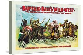 Buffalo Bill: Wild Rivalries of Savage, Barbarous and Civilized Races-null-Stretched Canvas