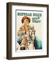 Buffalo Bill Wild West-null-Framed Art Print