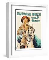 Buffalo Bill Wild West-null-Framed Art Print