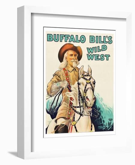 Buffalo Bill Wild West-null-Framed Art Print