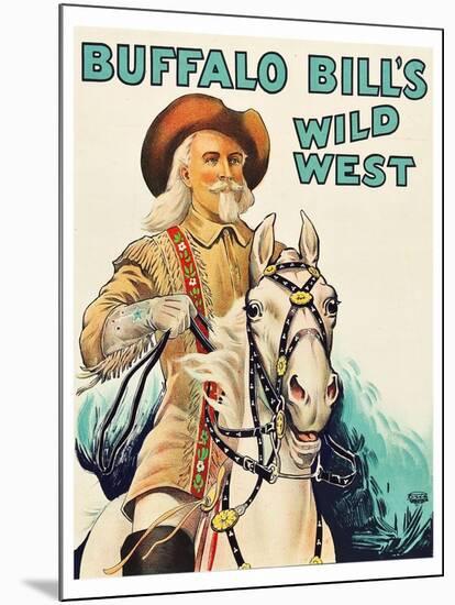 Buffalo Bill Wild West-null-Mounted Art Print