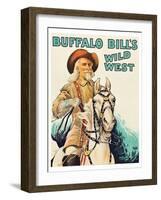 Buffalo Bill Wild West-null-Framed Art Print