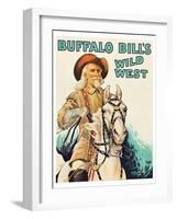 Buffalo Bill Wild West-null-Framed Art Print