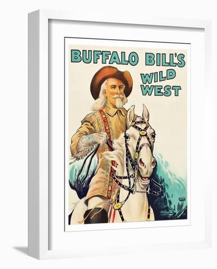 Buffalo Bill Wild West-null-Framed Art Print