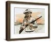 Buffalo Bill-English School-Framed Giclee Print