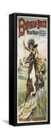 Buffalo Bills and congress of wild west rough riders of the world, amazones américaines-null-Framed Stretched Canvas
