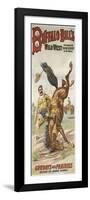Buffalo Bills and congress of wild west rough riders of the world, cowboys des prairies dessant des-null-Framed Premium Giclee Print