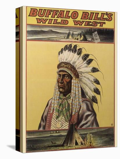 Buffalo Bills Wild West V-null-Stretched Canvas