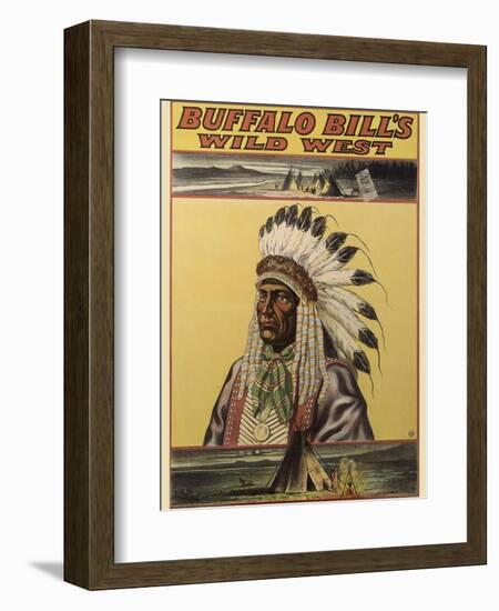 Buffalo Bills Wild West V-null-Framed Giclee Print