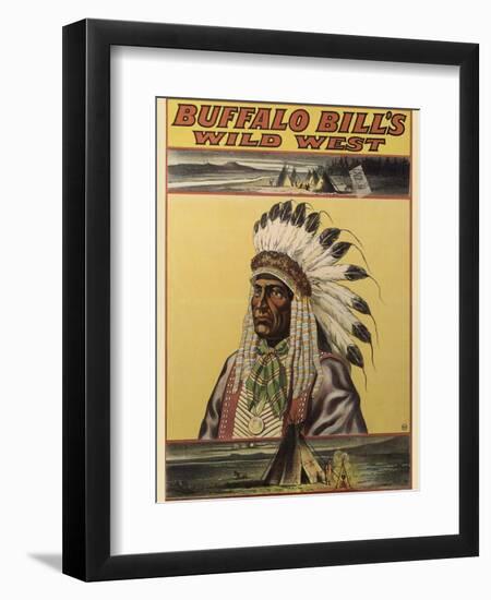 Buffalo Bills Wild West V-null-Framed Giclee Print