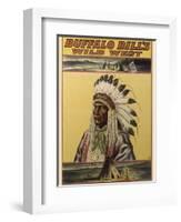 Buffalo Bills Wild West V-null-Framed Giclee Print