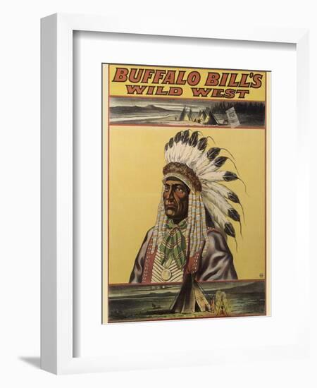 Buffalo Bills Wild West V-null-Framed Giclee Print