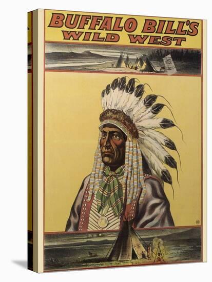 Buffalo Bills Wild West V-null-Stretched Canvas