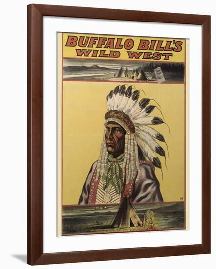 Buffalo Bills Wild West V-null-Framed Giclee Print