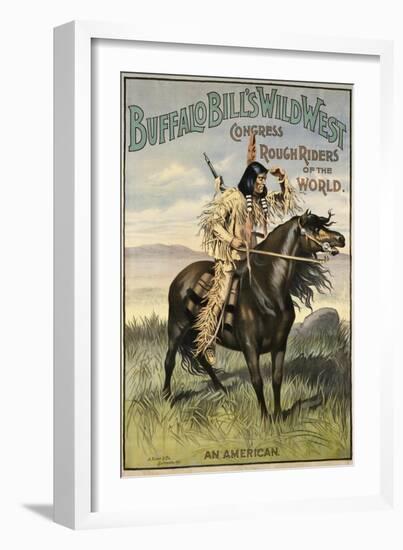 Buffalo Bills Wild West VI-null-Framed Giclee Print