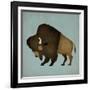 Buffalo Bison I-Ryan Fowler-Framed Art Print