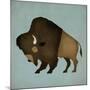 Buffalo Bison I-Ryan Fowler-Mounted Art Print